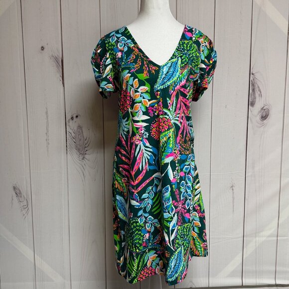 Lilly Pulitzer Aleece Dress Women’s M NWT Multi Sunshine Jungle Shift - Picture 1 of 8